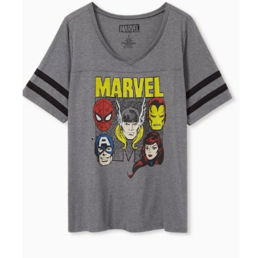 Torrid x Marvel Avengers Football Tunic Plus Size 1